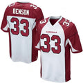 Punc A.Cardinals #33 Trey Benson Player White Home Game Stitched Jerseys