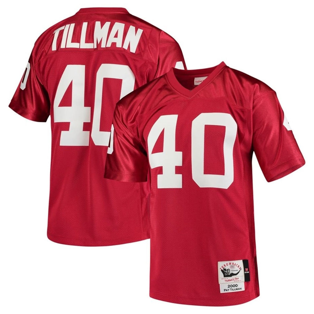 Punc A.Cardinals #40 Pat Tillman Player Red Mitchell & Ness Cardinal Legacy Replica Stitched Jerseys