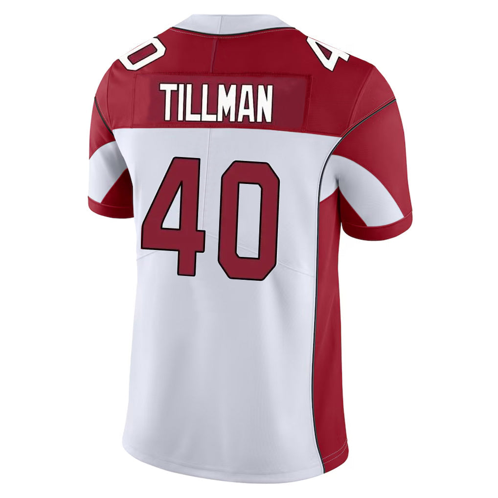 Punc A.Cardinals #40 Pat Tillman Player White Vapor Limited Home Game Stitched Jerseys