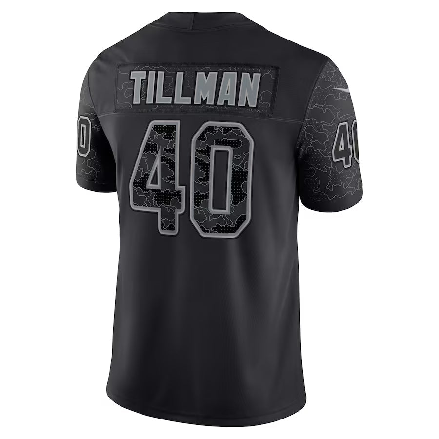 Punc A.Cardinals #40 Pat Tillman Player Black RFLCTV Limited Stitched Jerseys