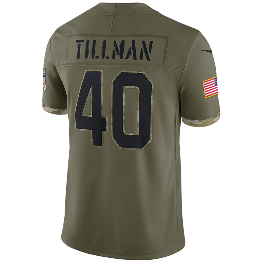 Punc A.Cardinals #40 Pat Tillman Player Olive Salute to Service Limited Stitched Jerseys