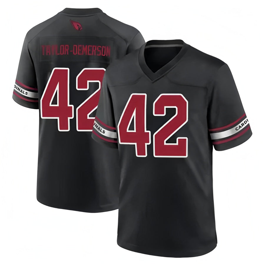 Punc A.Cardinals #42 Dadrion Taylor-Demerson Player Black Home Game Stitched Jerseys
