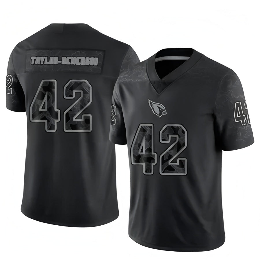 Punc A.Cardinals #42 Dadrion Taylor-Demerson Player Black RFLCTV Limited Stitched Jerseys