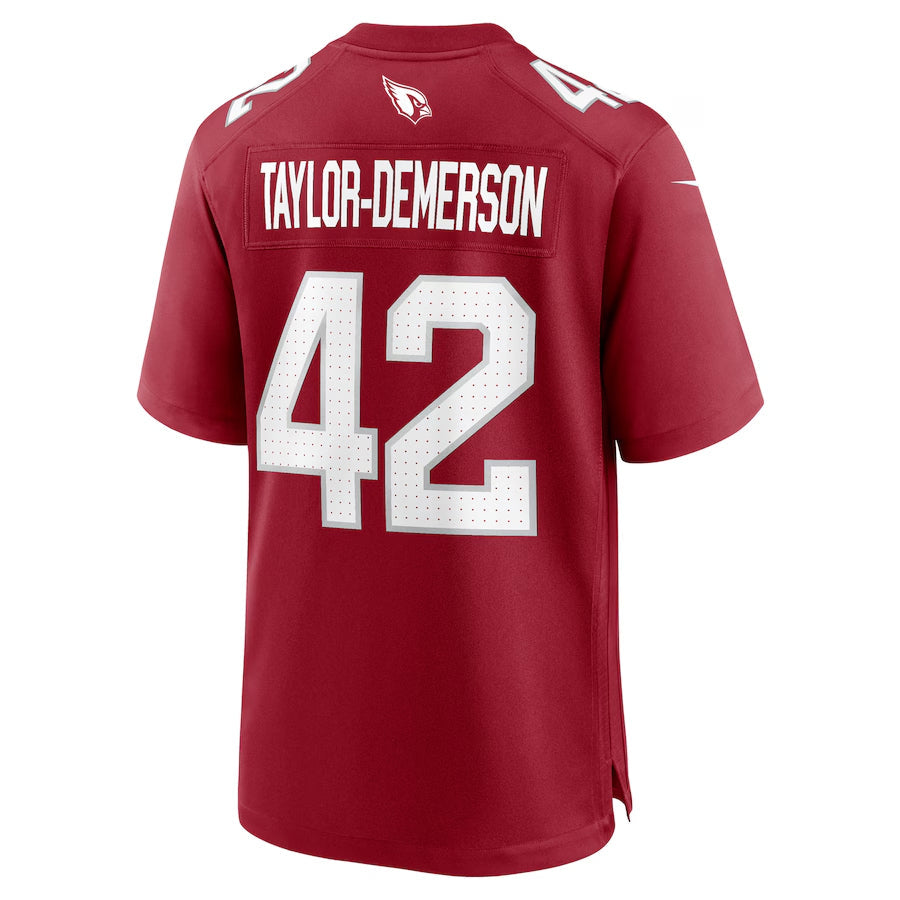 Punc A.Cardinals #42 Dadrion Taylor-Demerson Player Cardinal Home Game Stitched Jerseys