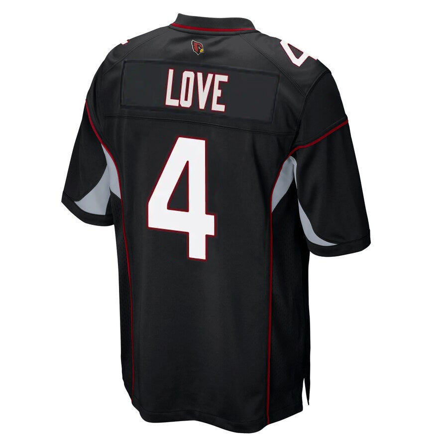 Punc A.Cardinals #4 Jeremiyah Love Player Black Alternate Game Stitched Jerseys