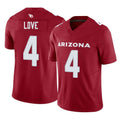 Punc A.Cardinals #4 Jeremiyah Love Player Cardinal Vapor F.U.S.E. Limited Home Game Stitched Jerseys