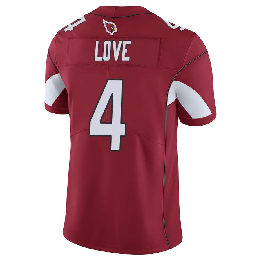 Punc A.Cardinals #4 Jeremiyah Love Player Cardinal Vapor Limited Home Game  Stitched Jerseys