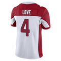 Punc A.Cardinals #4 Jeremiyah Love Player White Vapor Limited Home Game Stitched Jerseys