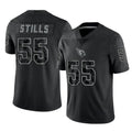 Punc A.Cardinals #55 Dante Stills Player Black RFLCTV Limited Home Game Stitched Jerseys