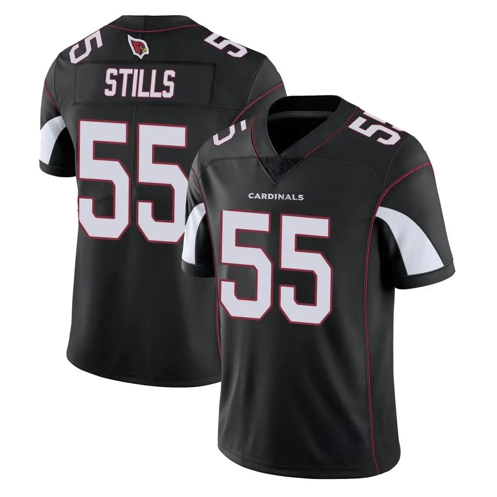 Punc A.Cardinals #55 Dante Stills Player Black Vapor Limited Home Game Stitched Jerseys