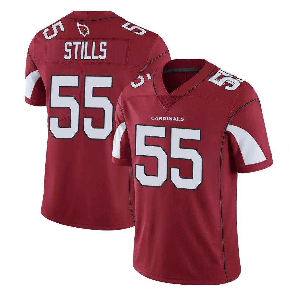 Punc A.Cardinals #55 Dante Stills Player Cardinal Vapor Limited Home Game  Stitched Jerseys