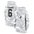 Punc A.Cardinals #6 James Conner Player Camo Salute to Service Hoodies Stitched Jerseys