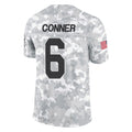 Punc A.Cardinals #6 James Conner Player Camo Salute to Service Limited Home Stitched Jerseys