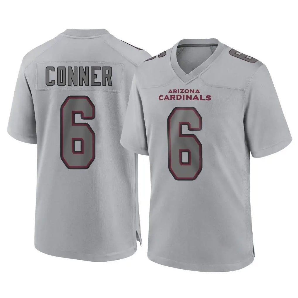 Punc A.Cardinals #6 James Conner Player Gray Fashion Home Game Stitched Jerseys