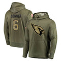 Punc A.Cardinals #6 James Conner Player Olive Salute to Service Limited Hoodie Stitched Jerseys