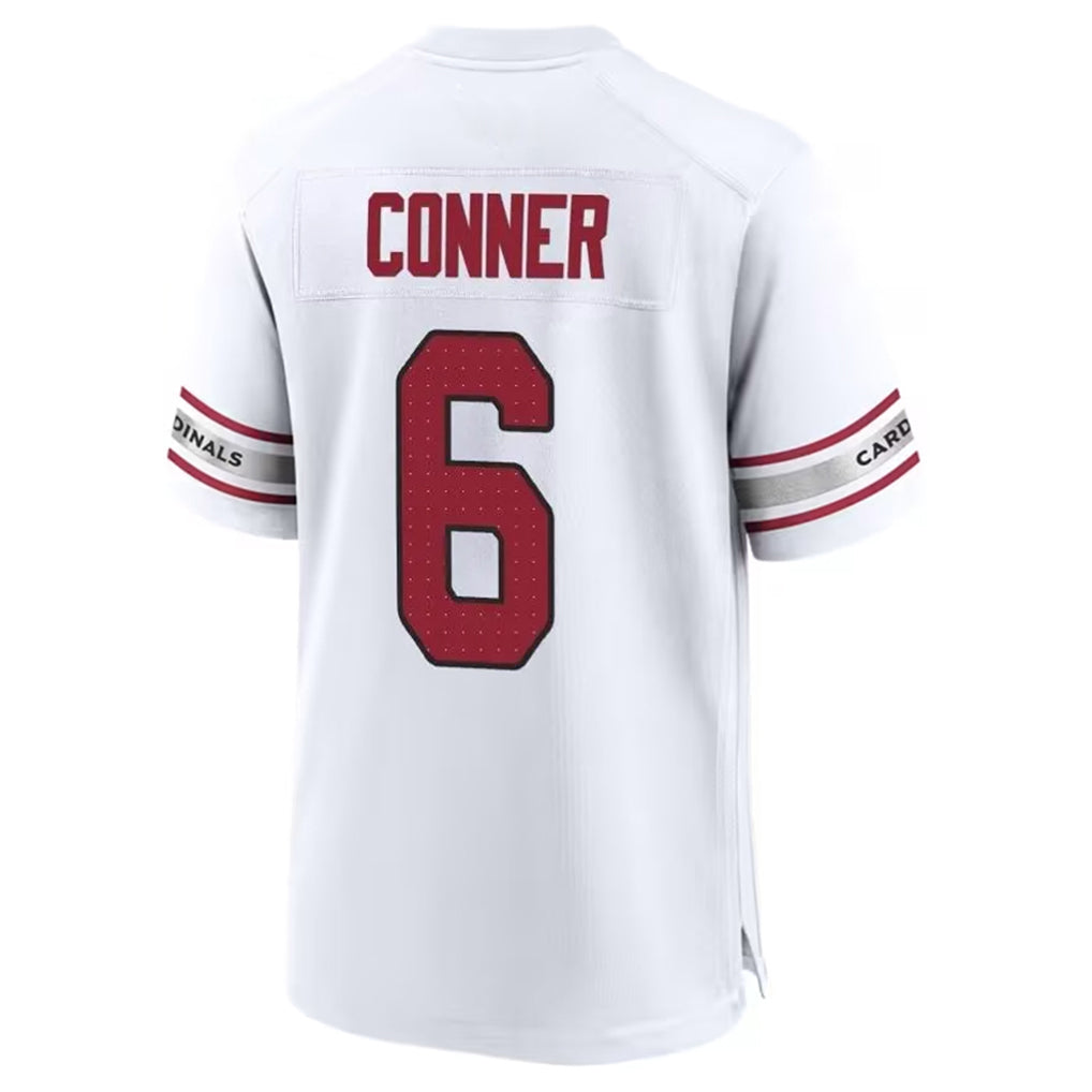 Punc A.Cardinals #6 James Conner Player White Home Game Stitched Jerseys