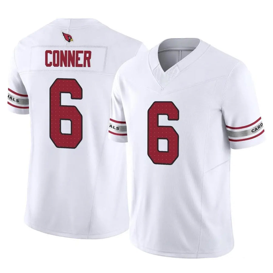 Punc A.Cardinals #6 James Conner Player White Vapor F.U.S.E. Limited Home Game Stitched Jerseys
