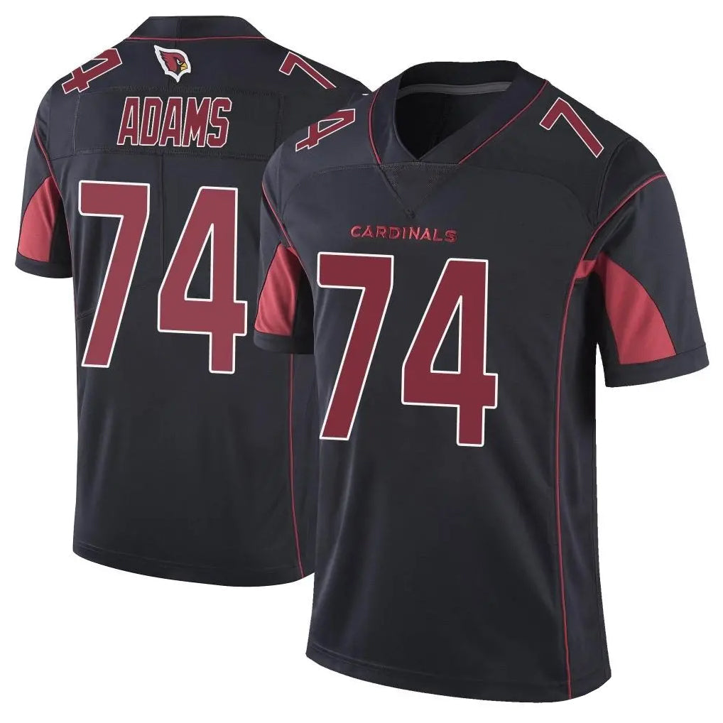 Punc A.Cardinals #74 Isaiah Adams Player Black Limited Elite Home Game Stitched Jerseys