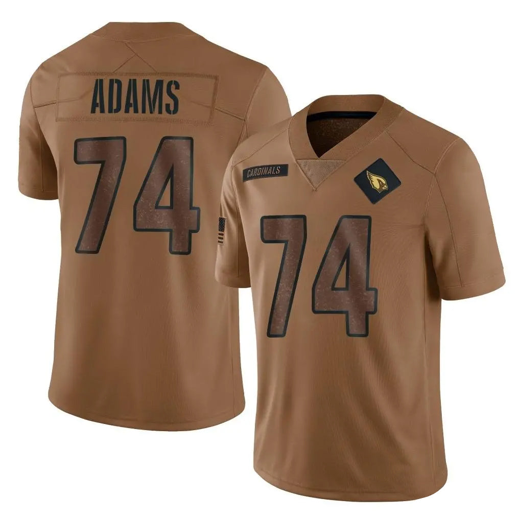 Punc A.Cardinals #74 Isaiah Adams Player Brown Limited Salute To Service Game Stitched Jerseys