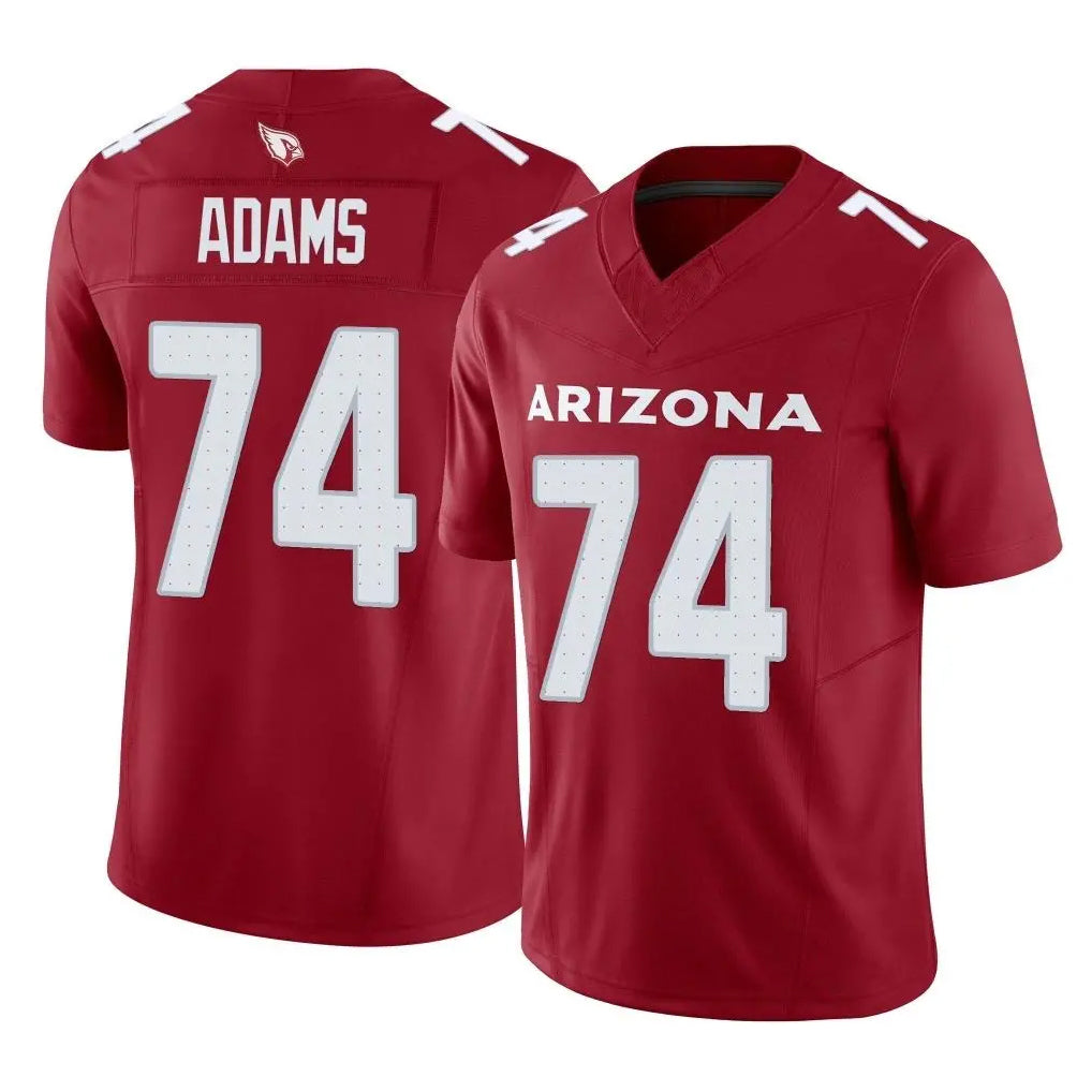 Punc A.Cardinals #74 Isaiah Adams Player Cardinal Vapor F.U.S.E. Limited Home Game Stitched Jerseys
