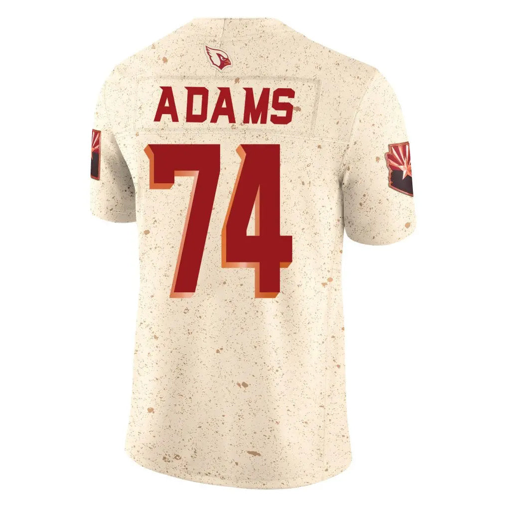 Punc A.Cardinals #74 Isaiah Adams Player Cream Rivalries Collection Vapor Limited Home Game Stitched Jerseys