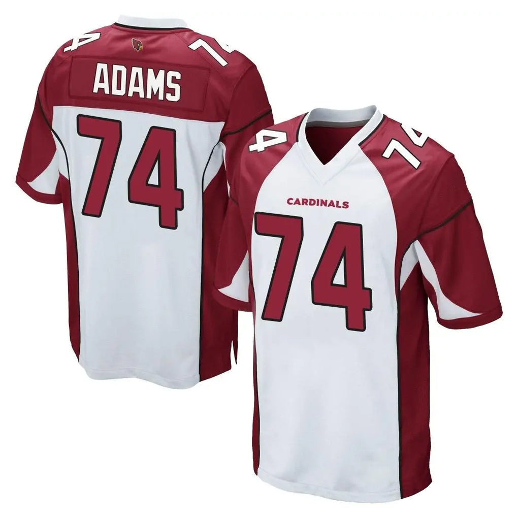 Punc A.Cardinals #74 Isaiah Adams Player White Home Game Stitched Jerseys