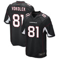 Punc A.Cardinals #81 Travis Vokolek Player Black Game Stitched Jerseys