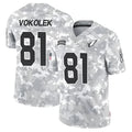 Punc A.Cardinals #81 Travis Vokolek Player Camo Salute to Service Limited Stitched Stitched Jerseys