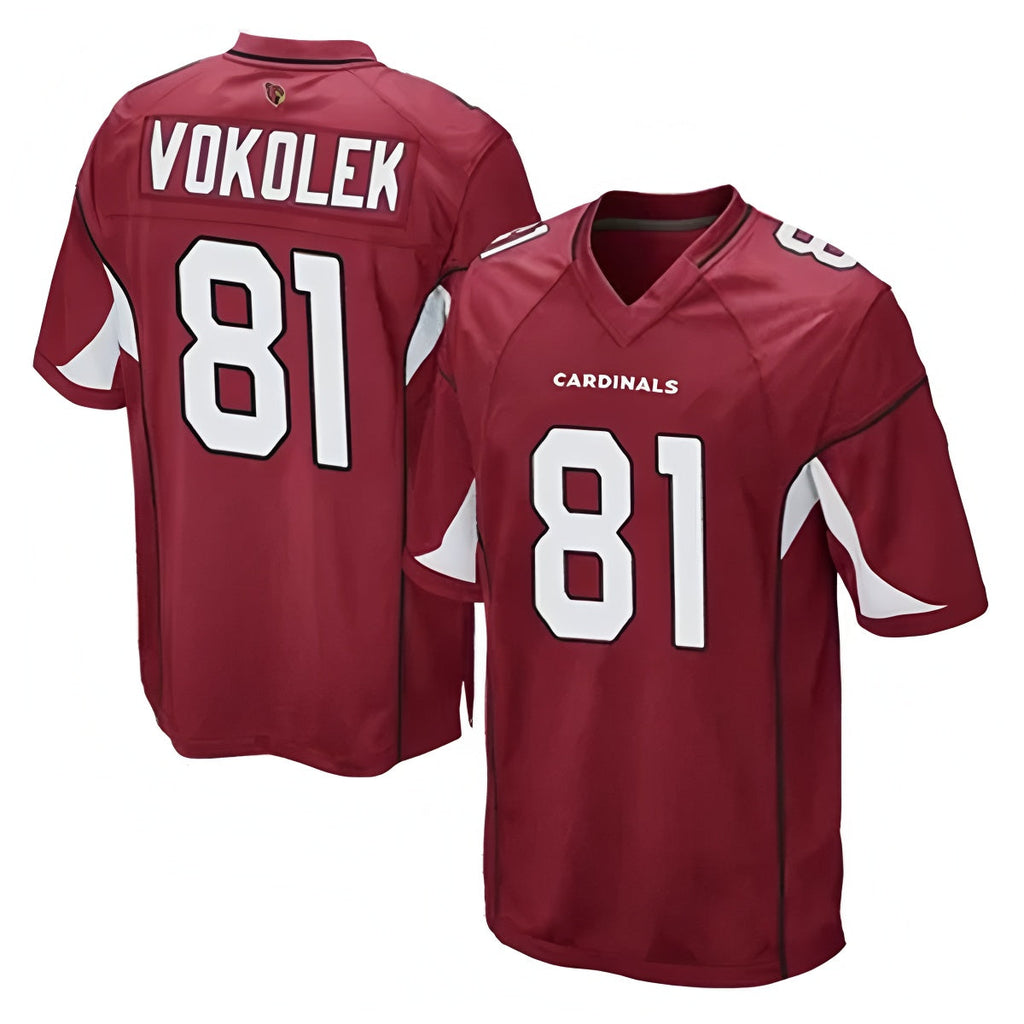 Punc A.Cardinals #81 Travis Vokolek Player Cardinal Game Stitched Jerseys