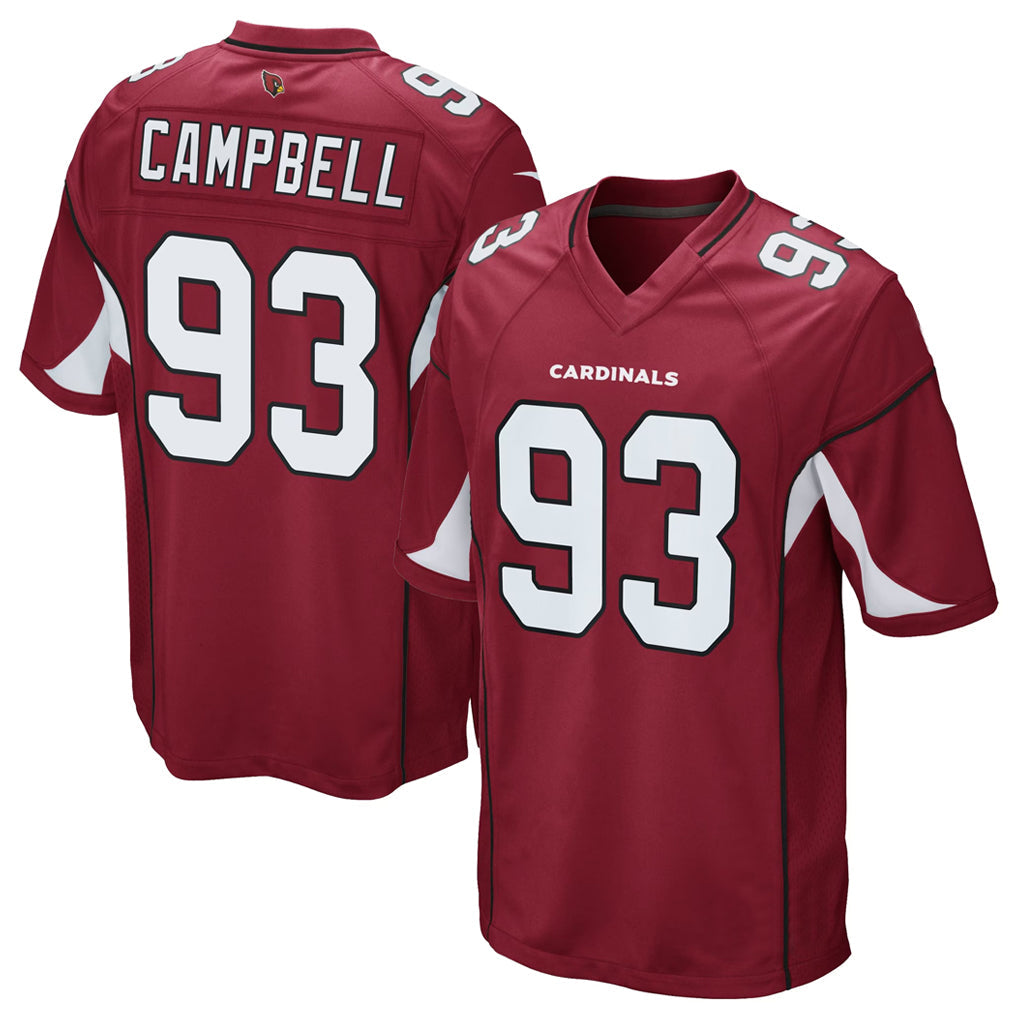 Punc A.Cardinals #93 Calais Campbell Player Cardinal Game Stitched  Jerseys