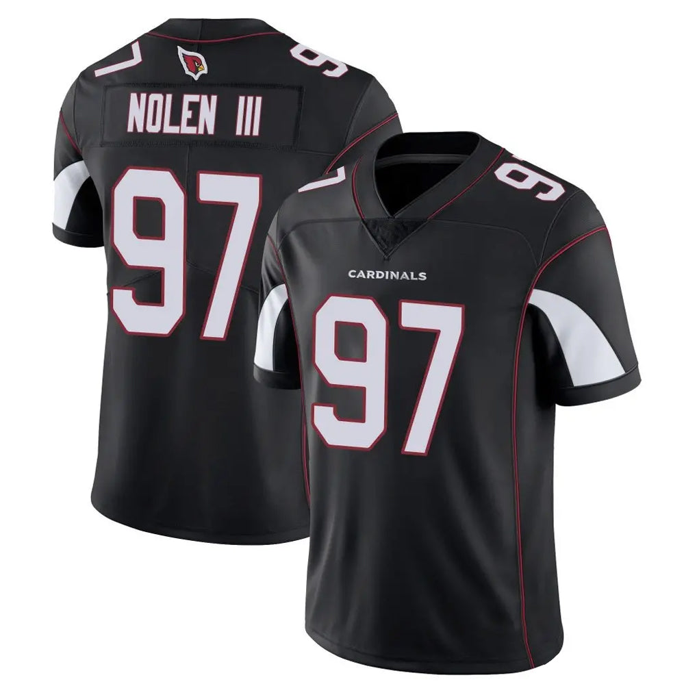 Punc A.Cardinals #97 Walter Nolen III Player Black Vapor Limited Home Game Stitched Jerseys