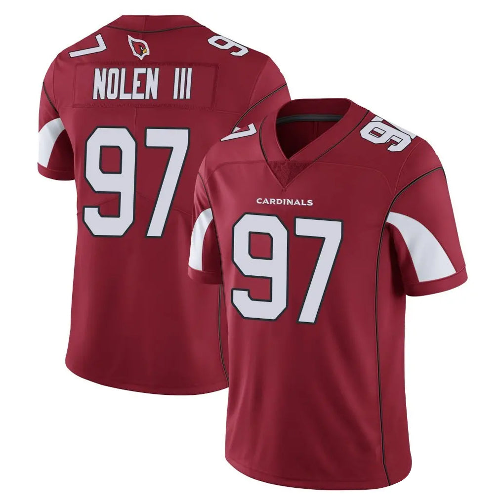 Punc A.Cardinals #97 Walter Nolen III Player Cardinal Vapor Limited Home Game  Stitched Jerseys