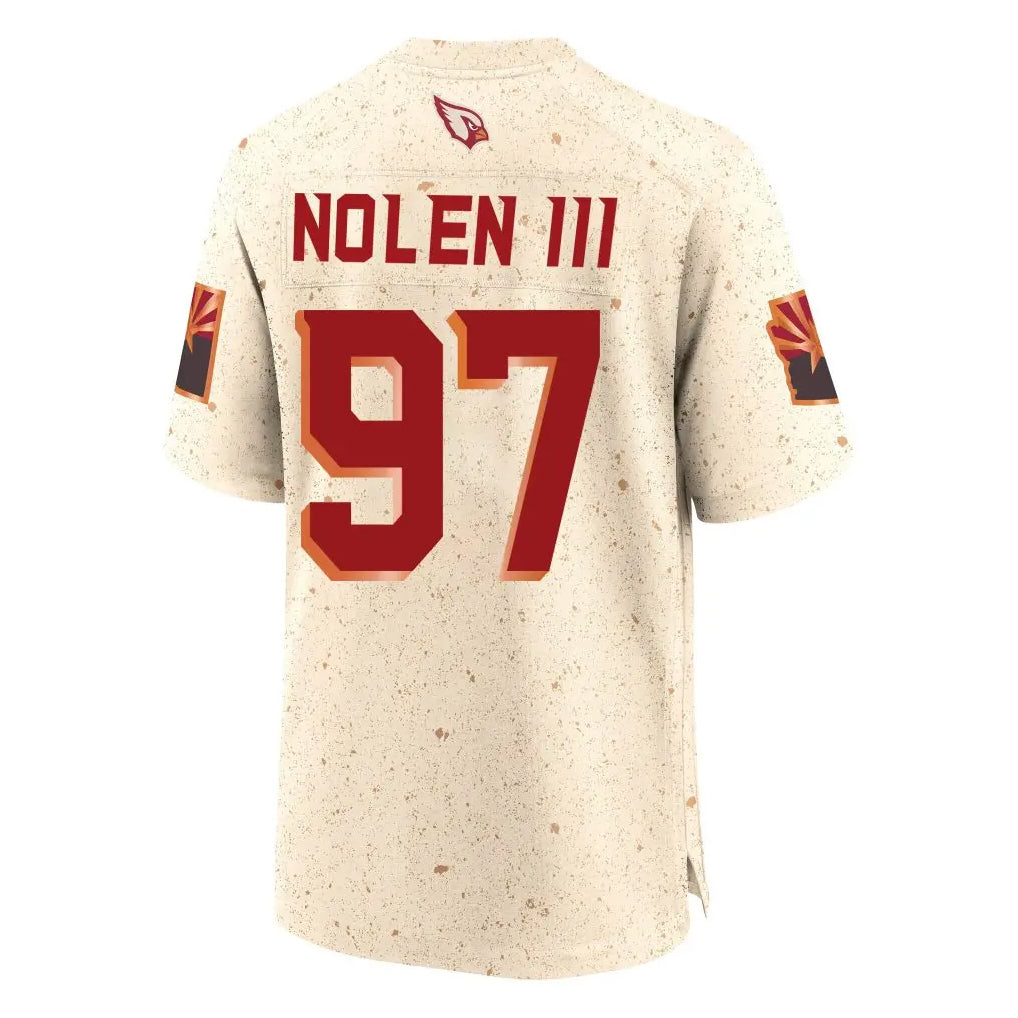 Punc A.Cardinals #97 Walter Nolen III Player Cream Rivalries Collection Game Stitched Jerseys