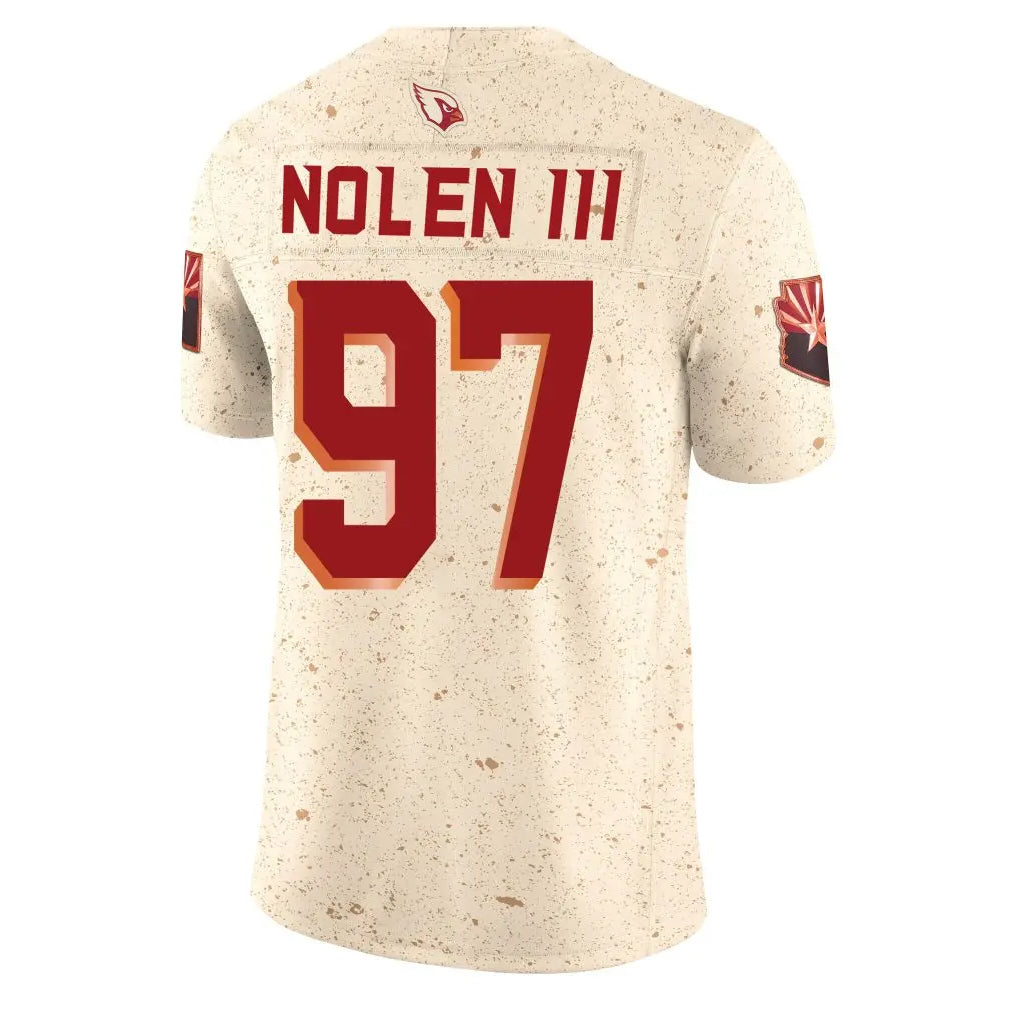 Punc A.Cardinals #97 Walter Nolen III Player Cream Rivalries Collection Vapor Limited Home Game Stitched Jerseys
