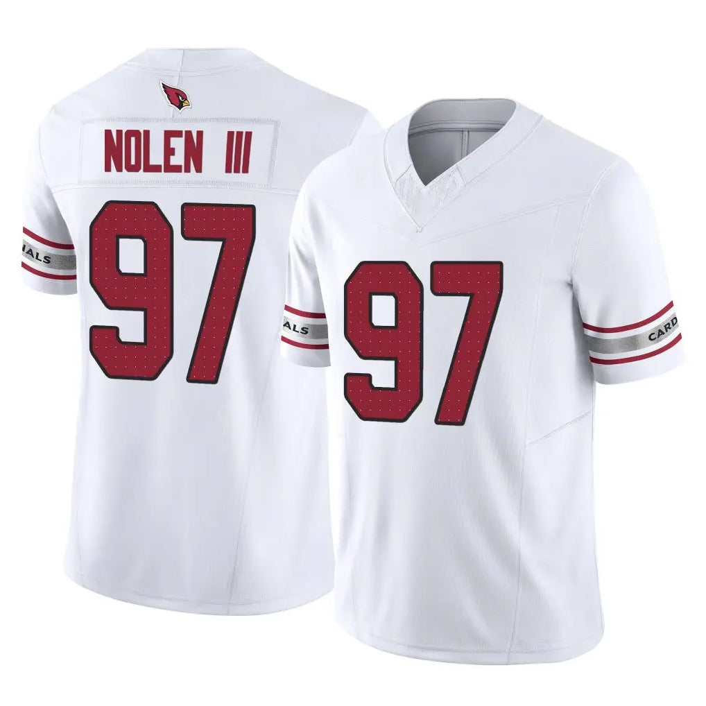 Punc A.Cardinals #97 Walter Nolen III Player White Vapor F.U.S.E. Limited Home Game Stitched Jerseys