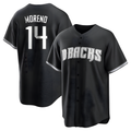Punc A.Diamondbacks #14 Gabriel Moreno Player Black jersey White Replica Stitched Jerseys