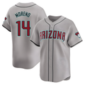 Punc A.Diamondbacks #14 Gabriel Moreno Player Gray Limited Away Stitched Jerseys