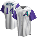 Punc A.Diamondbacks #14 Gabriel Moreno Player Purple Replica Alternate Cooperstown Collection Stitched Jerseys