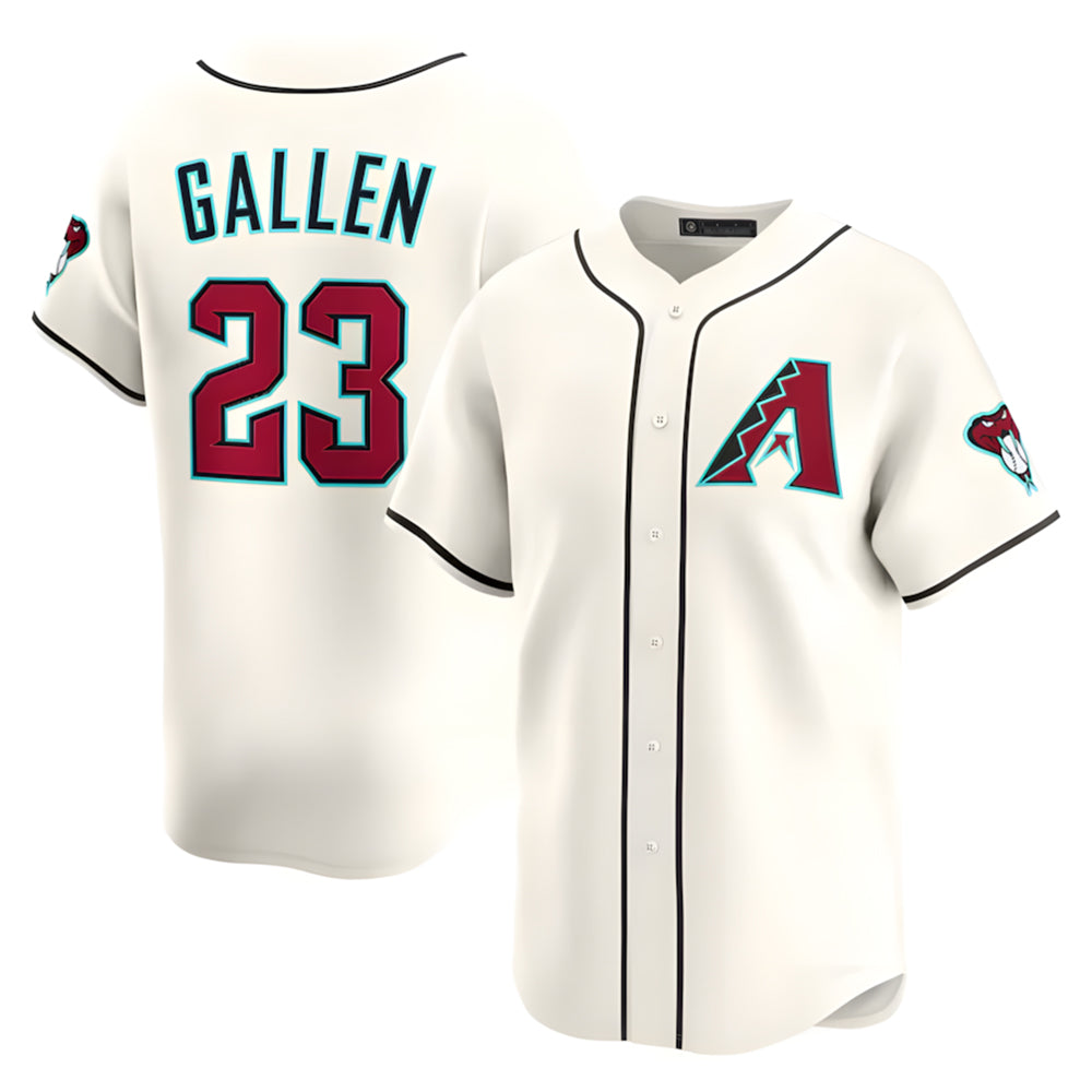 Punc A.Diamondbacks #23 Zac Gallen Player Cream Game Limited Stitched Jerseys