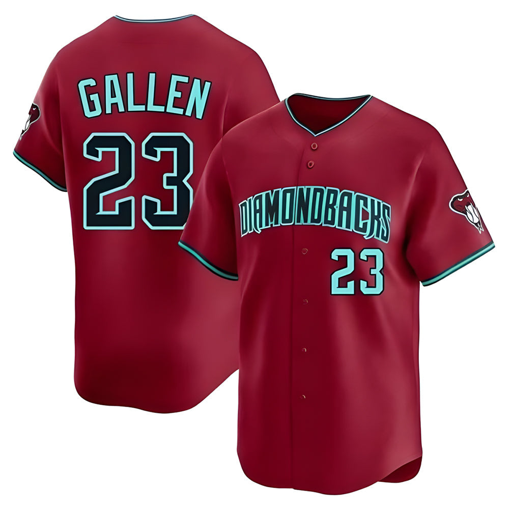 Punc A.Diamondbacks #23 Zac Gallen Player Red Blue reserve Replica Game Stitched Jerseys