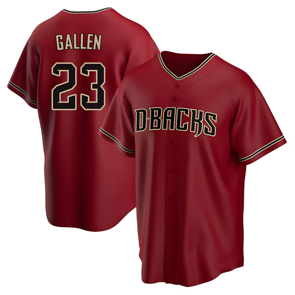 Punc A.Diamondbacks #23 Zac Gallen Player Red Replica Game Stitched Jerseys