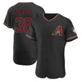Punc A.Diamondbacks #38 Paul Sewald Player Black Alternate Authentic Stitched Jersey