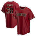 Punc A.Diamondbacks #38 Paul Sewald Player Red Alternate Replica Stitched Jersey