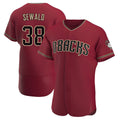 Punc A.Diamondbacks #38 Paul Sewald Player Red Crimson Alternate Stitched Jersey