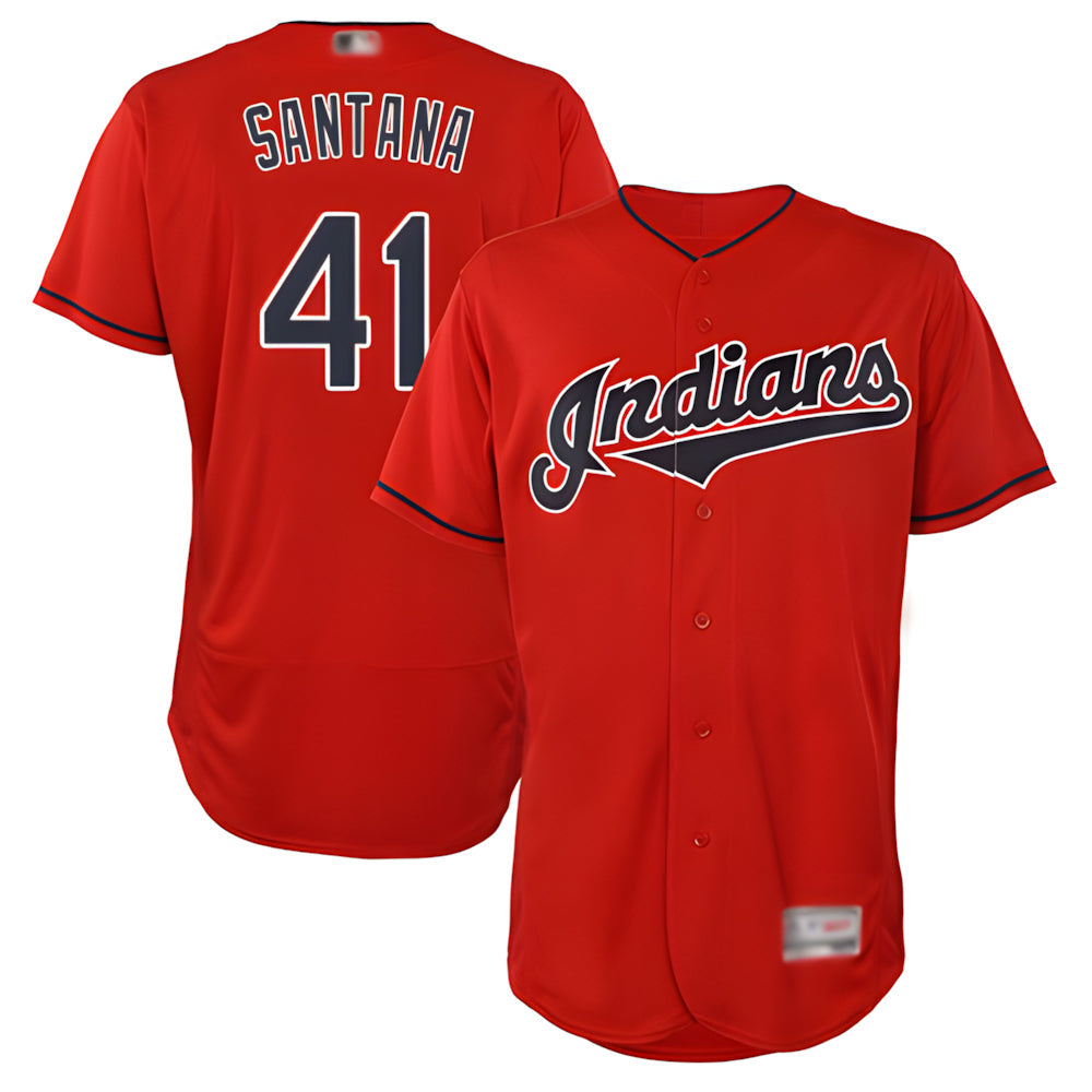 Punc A.Diamondbacks #41 Carlos Santana Player Red game time Stitched Jersey