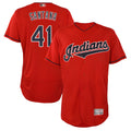 Punc A.Diamondbacks #41 Carlos Santana Player Red game time Stitched Jersey