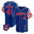 Punc A.Diamondbacks #41 Carlos Santana Player Royal Independence Day Vapor Premier Limited Stitched Jersey