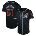 Punc A.Diamondbacks #51 Randy Johnson Player Black Limited Alternate Stitched Jerseys