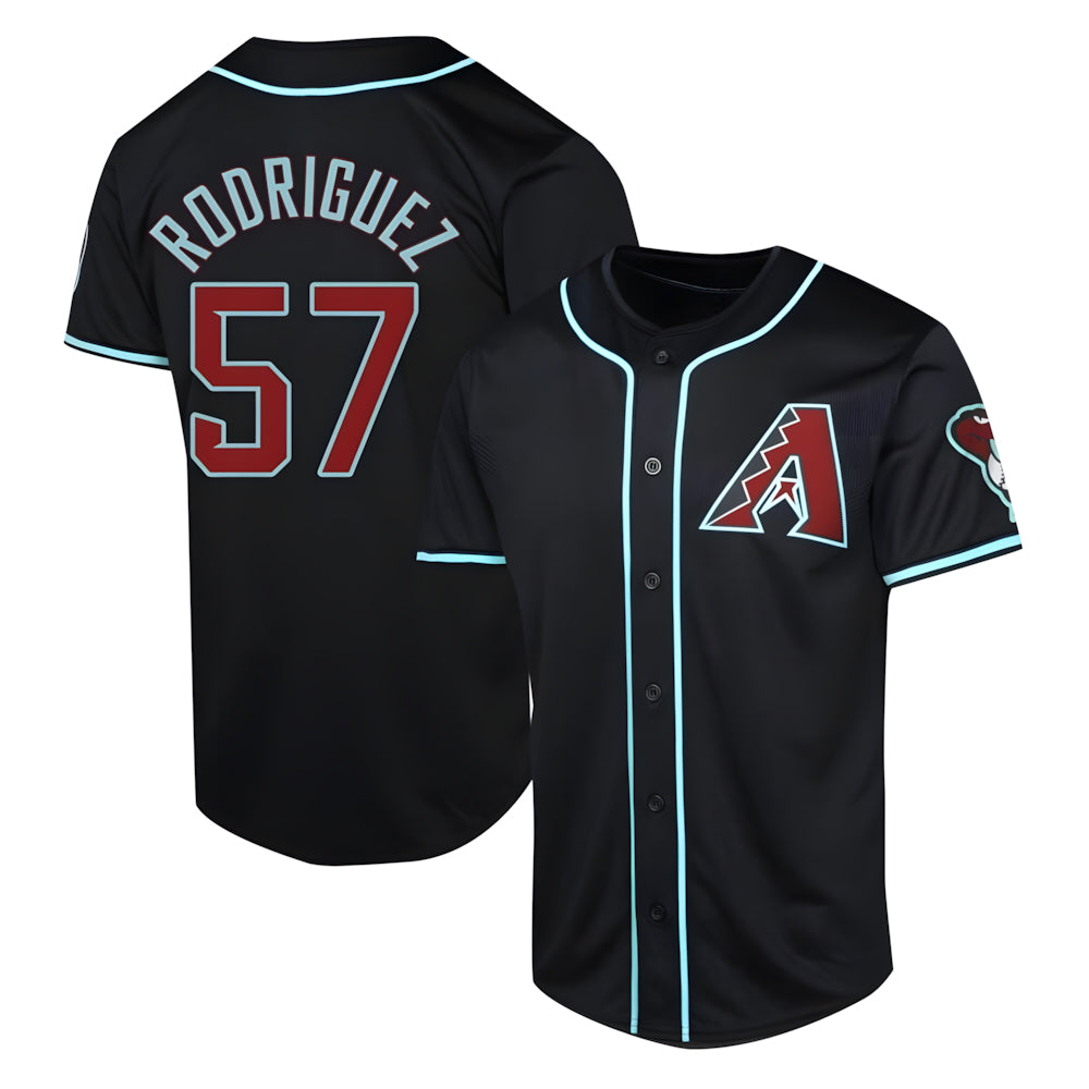 Punc A.Diamondbacks #57 Eduardo Rodriguez Player Black Limited Alternate Stitched Jersey