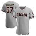 Punc A.Diamondbacks #57 Eduardo Rodriguez Player Gray Road Stitched Jersey